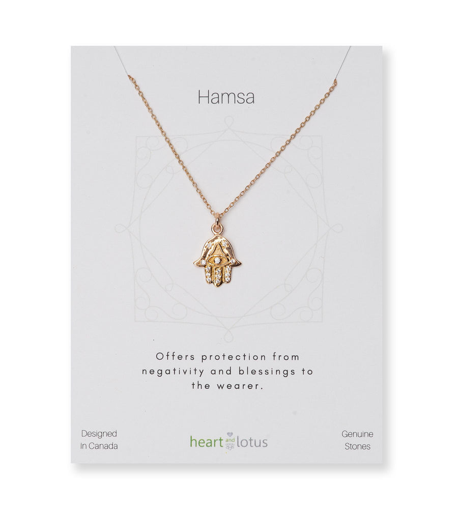 Hamsa Necklace 14K Gold Vermeil