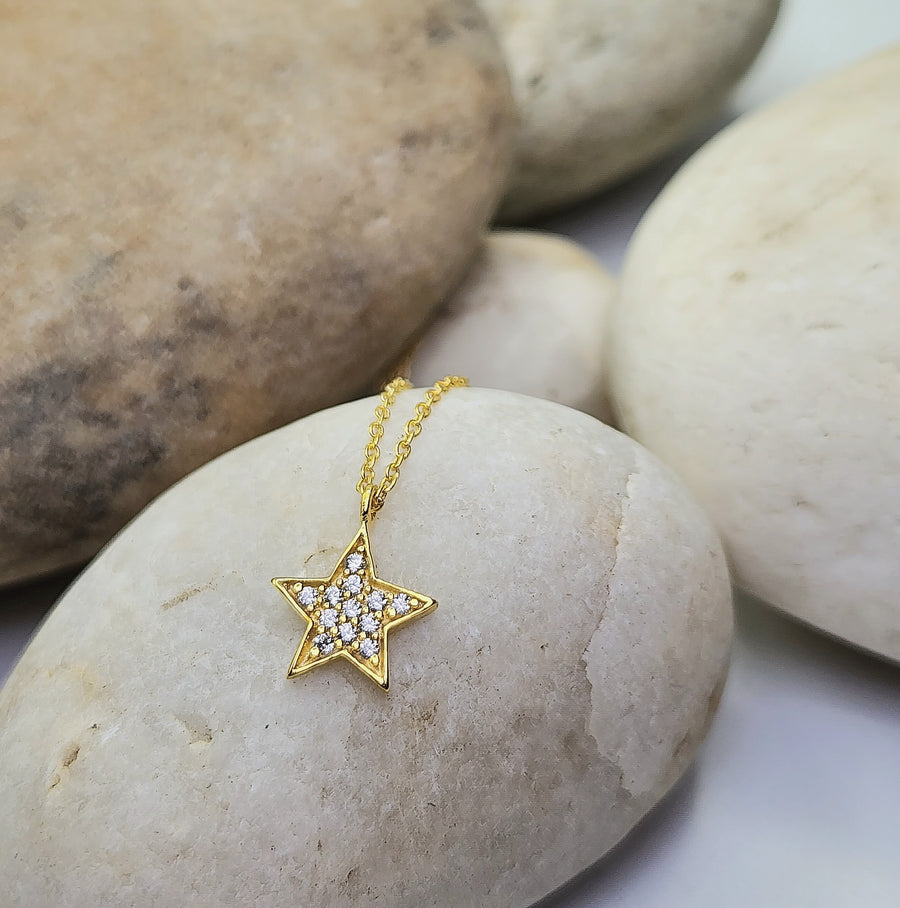 Shining Star Necklace Sterling Silver