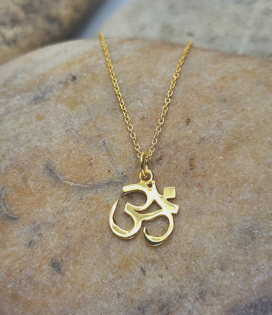 Ohm Necklace 14K Gold Vermeil