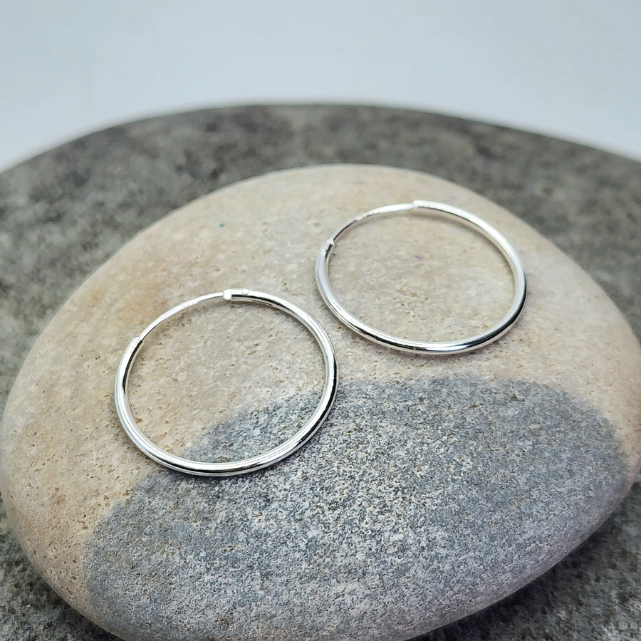 Bali Hoop Earrings 14K Gold Vermeil