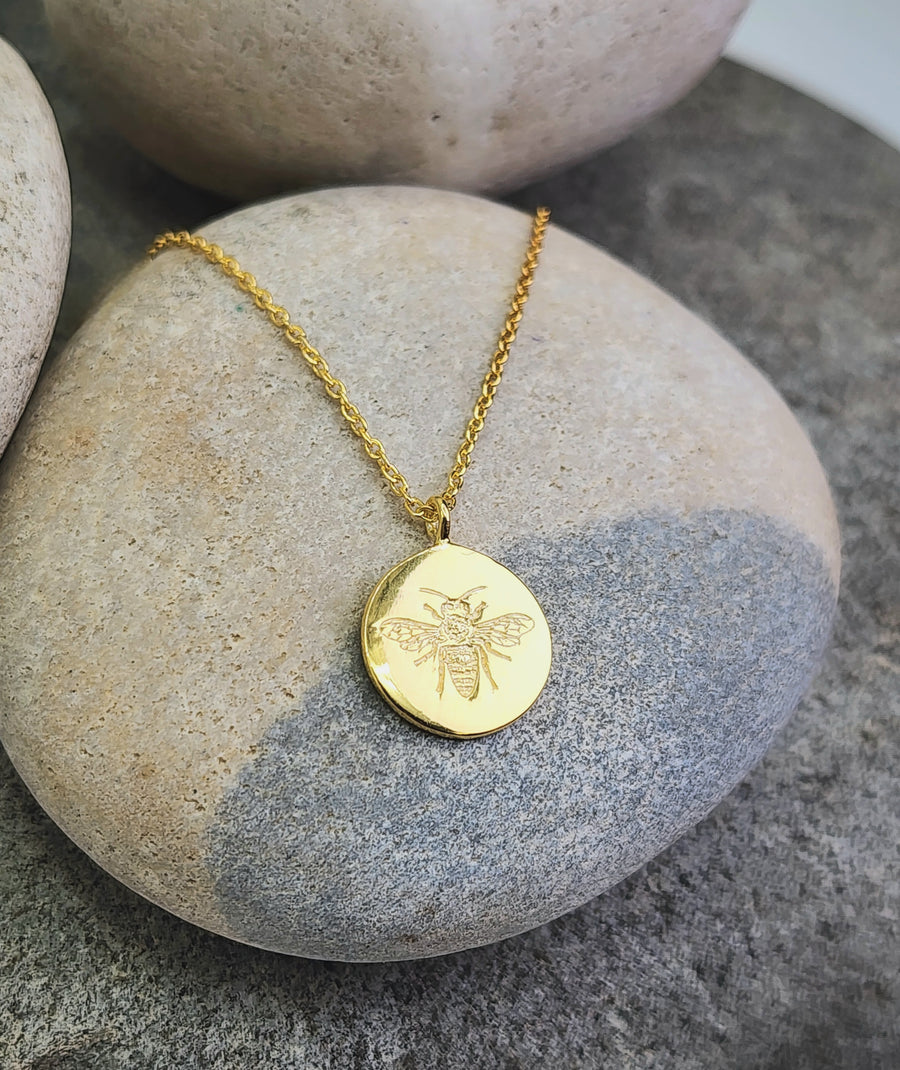 Bee The Change Necklace 14K Gold Vermeil