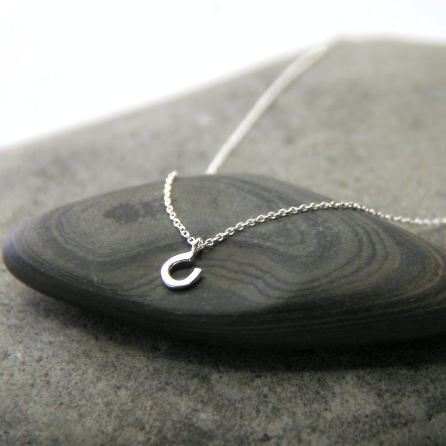 Horseshoe Necklace in Sterling Silver