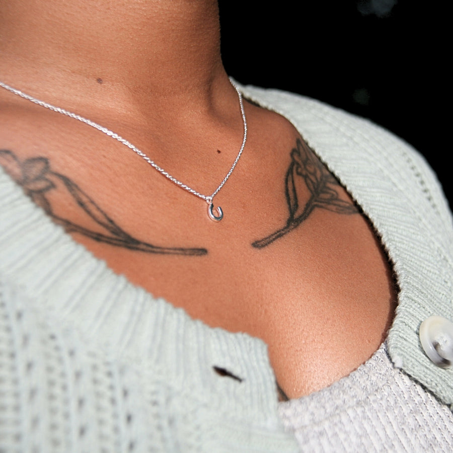 Horseshoe Necklace in Sterling Silver