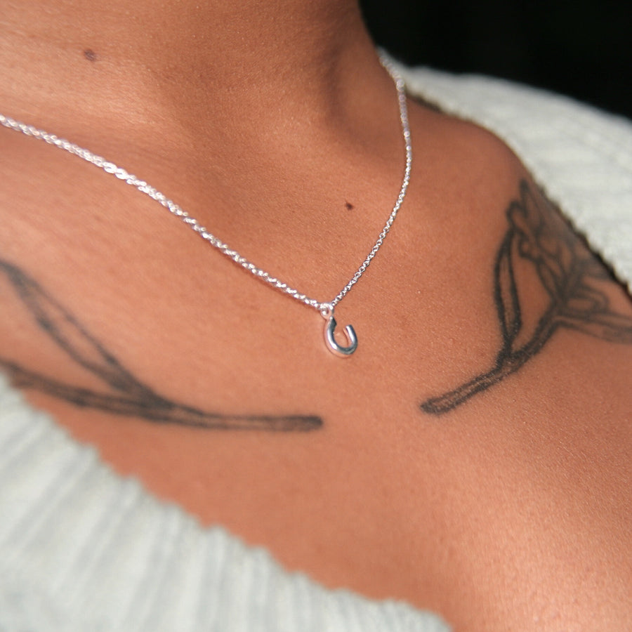 Horseshoe Necklace in Sterling Silver