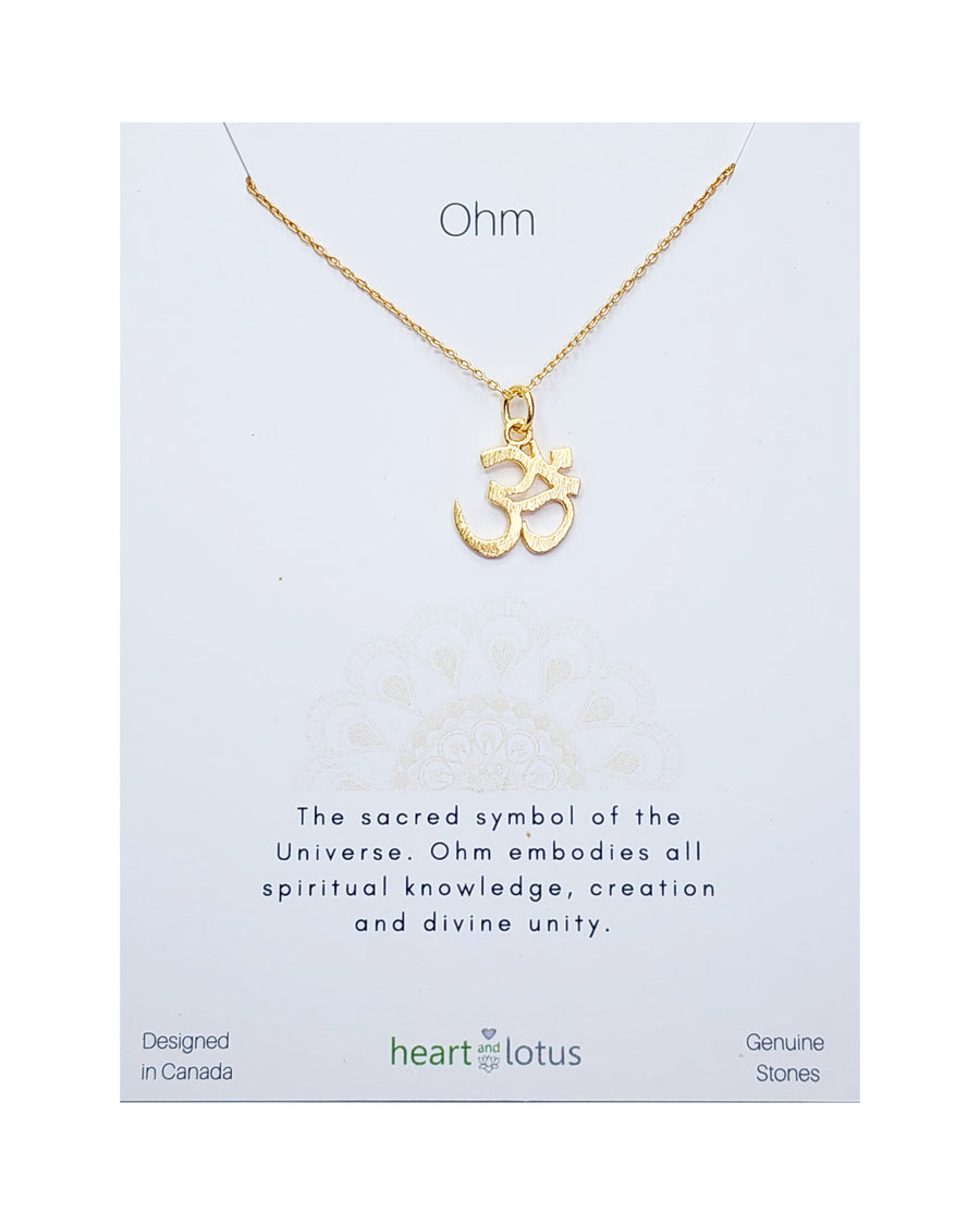 Ohm Necklace in Gold
