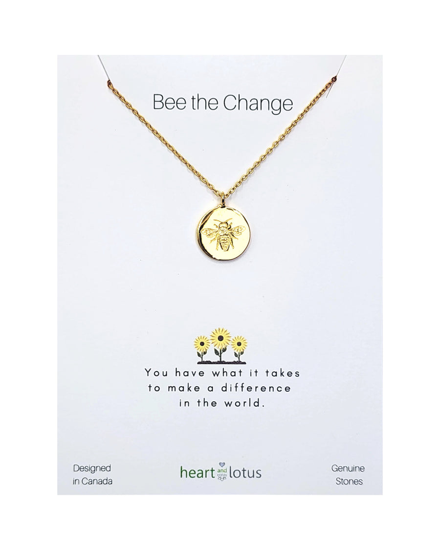 Bee The Change Necklace in Sterling Silver