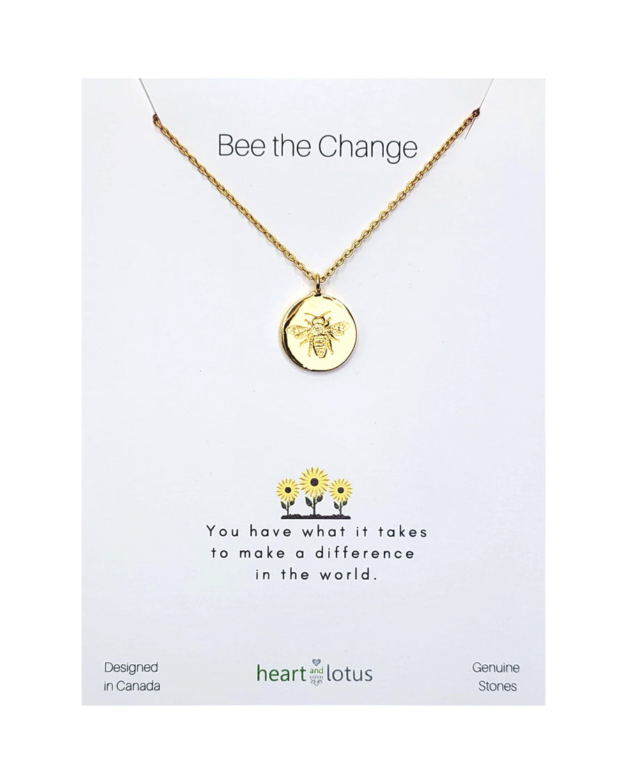 Bee The Change Necklace Sterling Silver