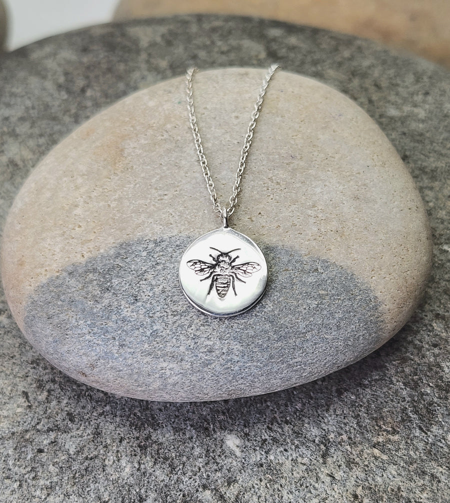 Bee The Change Necklace in Sterling Silver