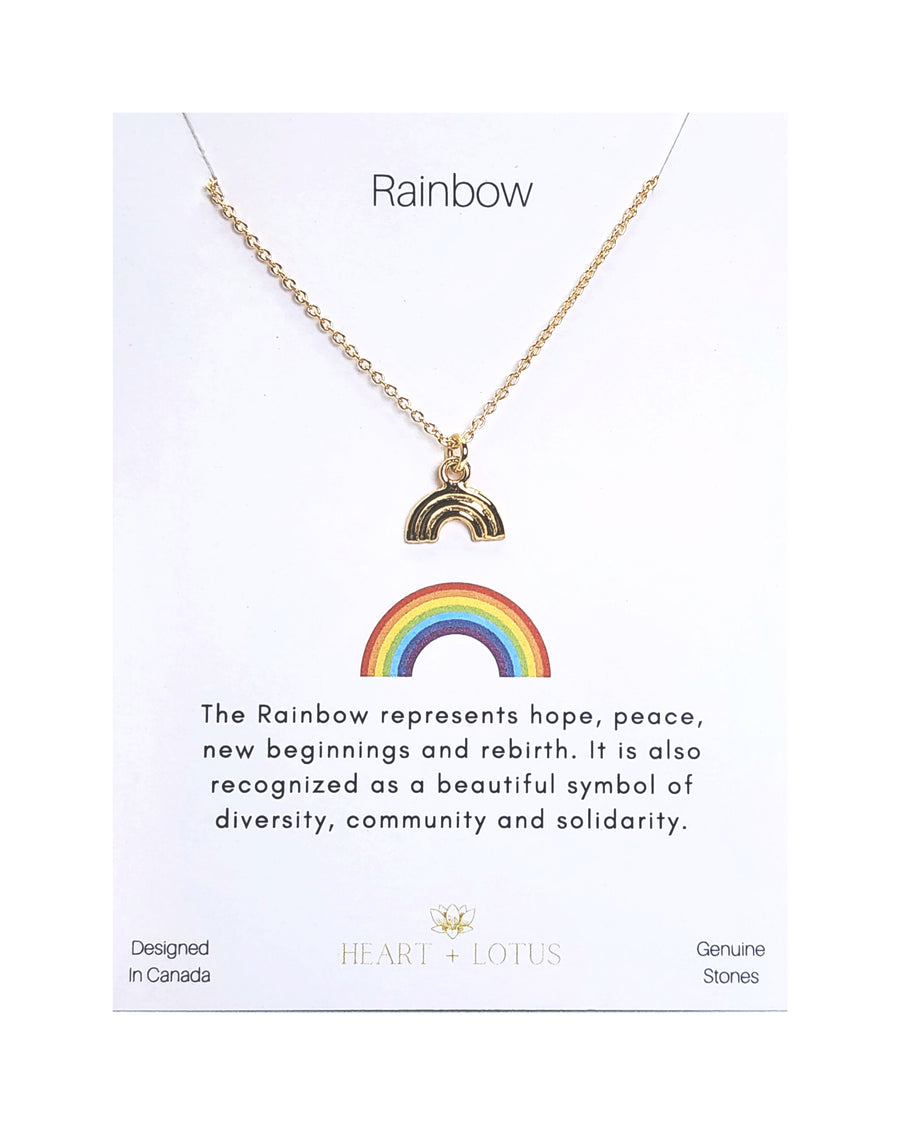 Rainbow Necklace in Sterling Silver Charm