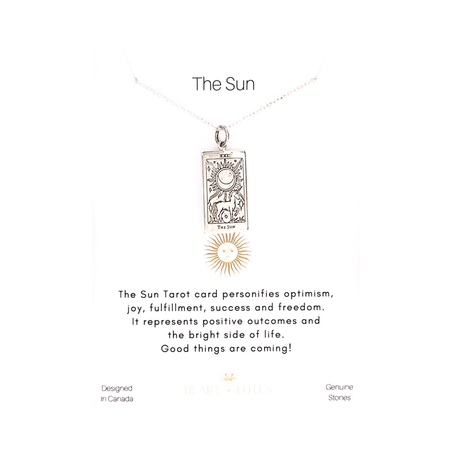 Tarot Necklace 'The Sun' in Sterling Silver