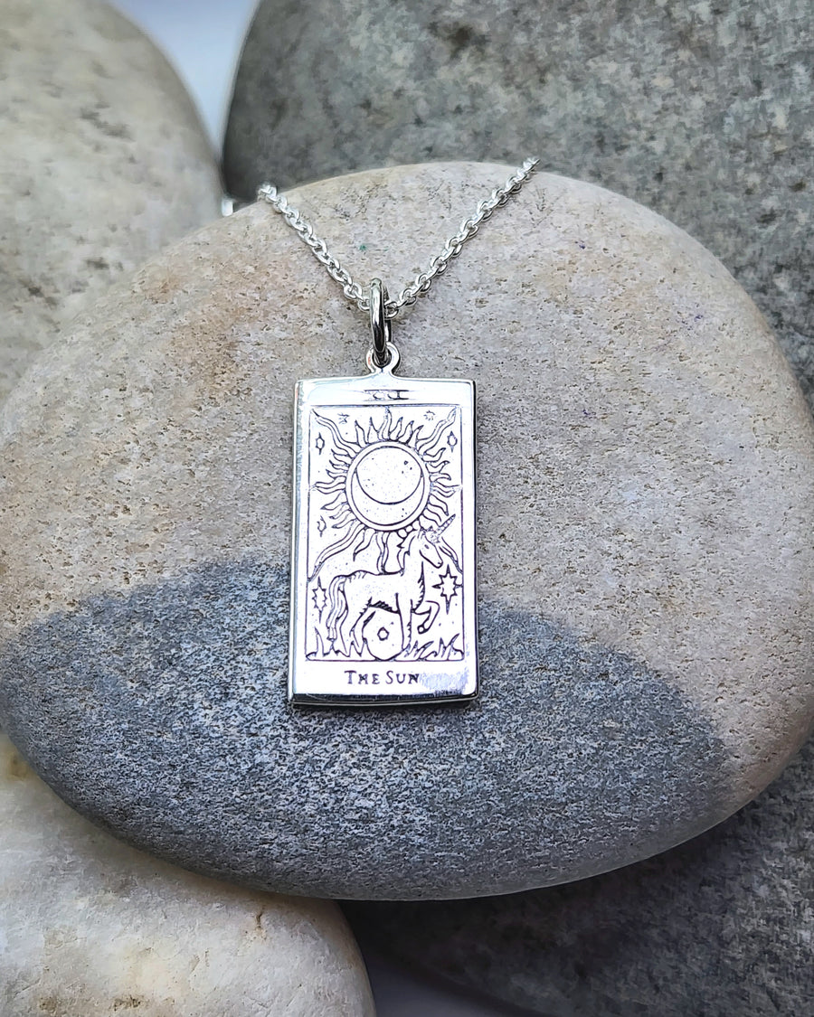 Tarot Necklace 'The Sun' in Sterling Silver