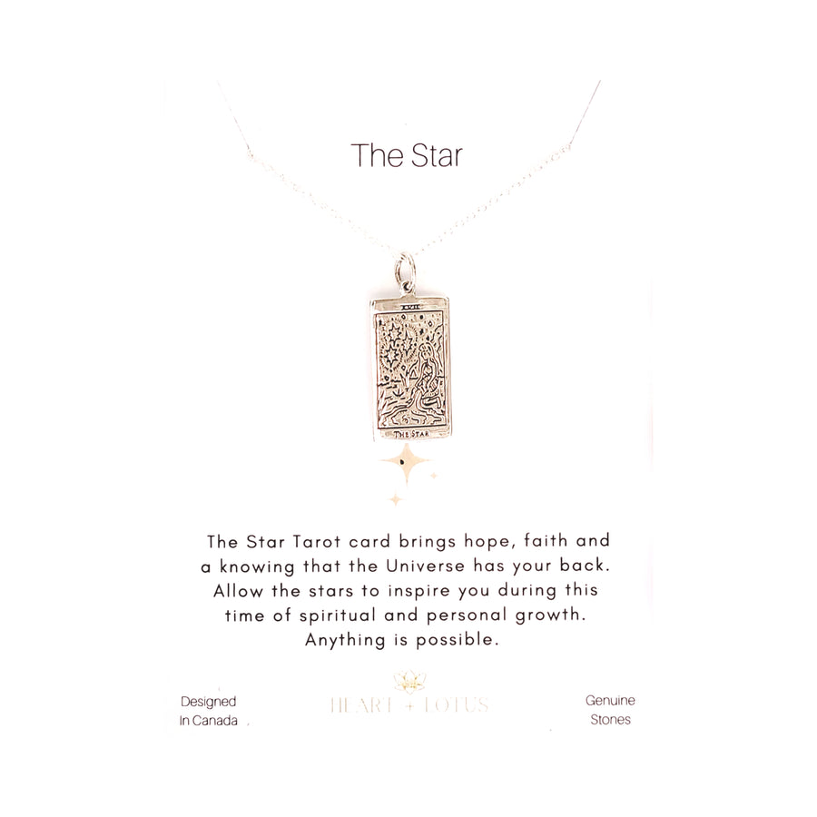 Tarot Necklace 'The Star' in Sterling Silver