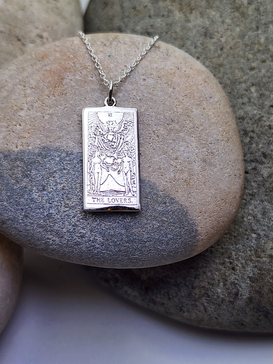 Tarot Necklace 'The Lovers'