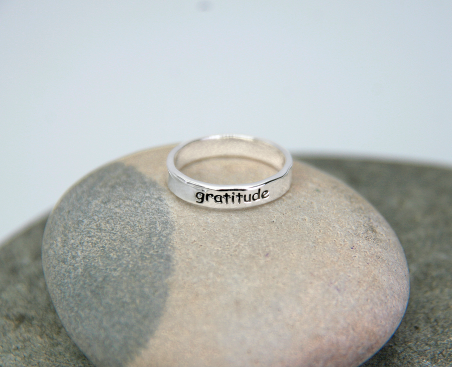 Gratitude Ring in Sterling Silver