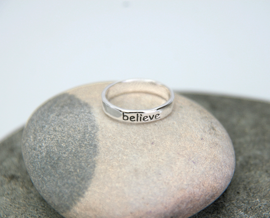 Believe Ring in Sterling Silver