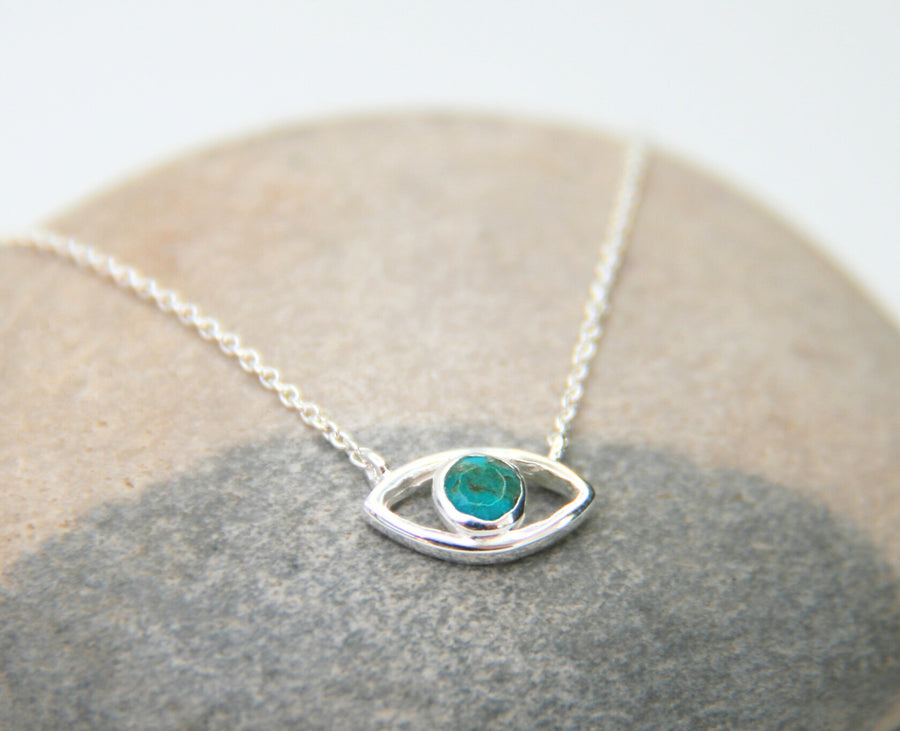 Eye of Protection in Sterling Silver and Turquoise