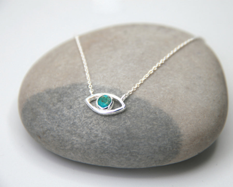 Eye of Protection in Sterling Silver and Turquoise