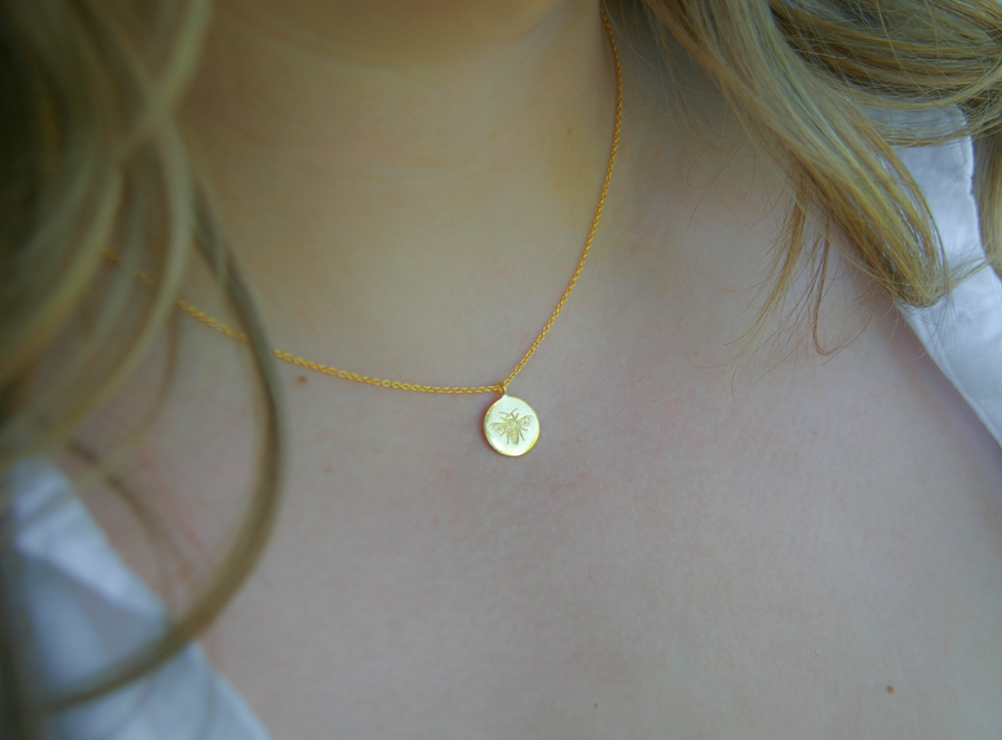 Bee The Change Necklace in Gold