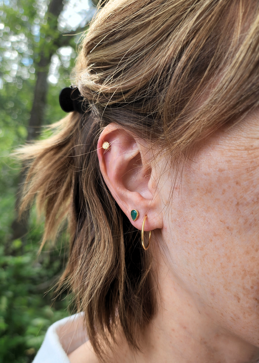 Bali Hoop Earrings in Gold
