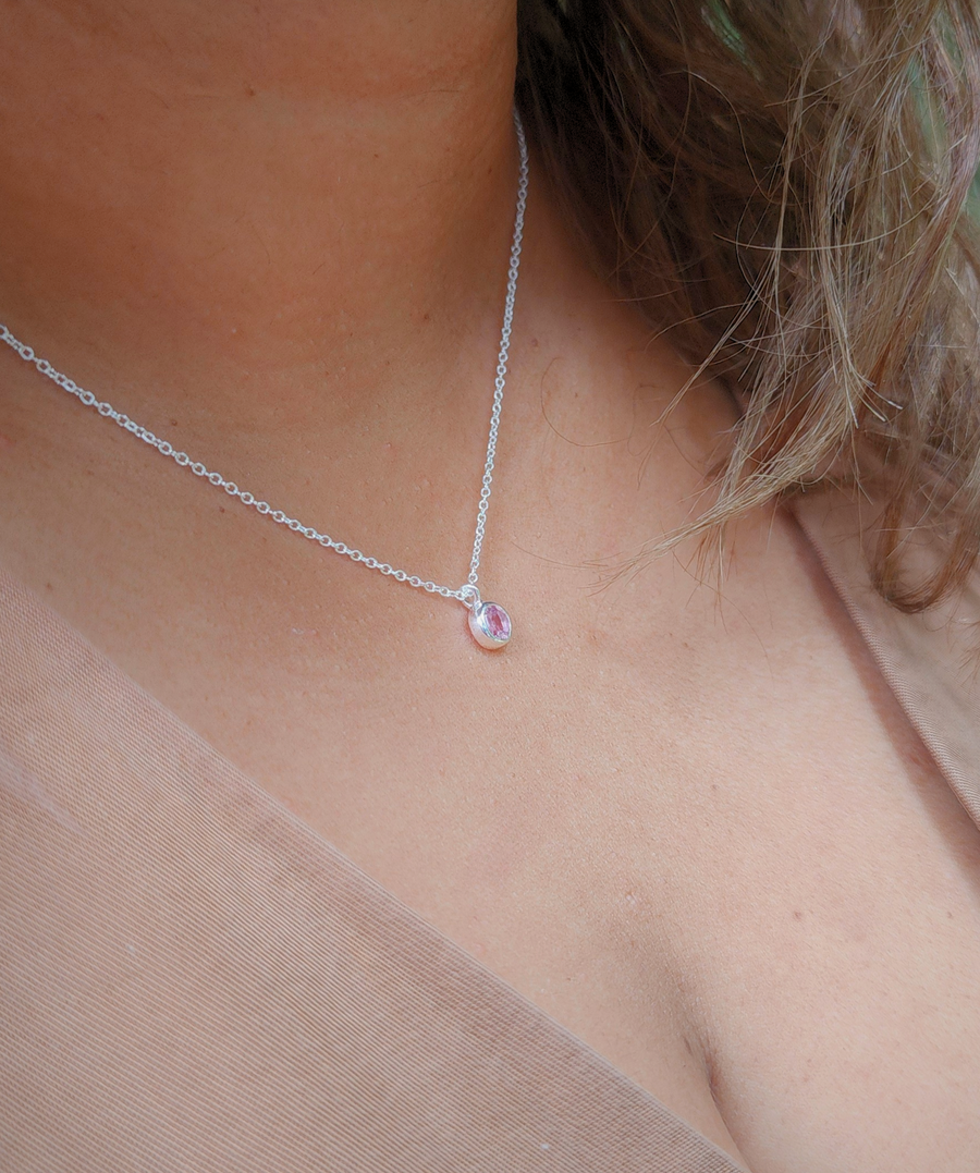 Gemstone Necklace October Birthstone Necklace Amazon Heart And