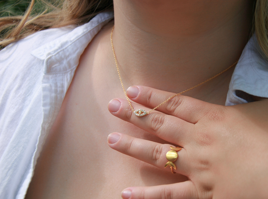 Celestial Moon Ring in Gold