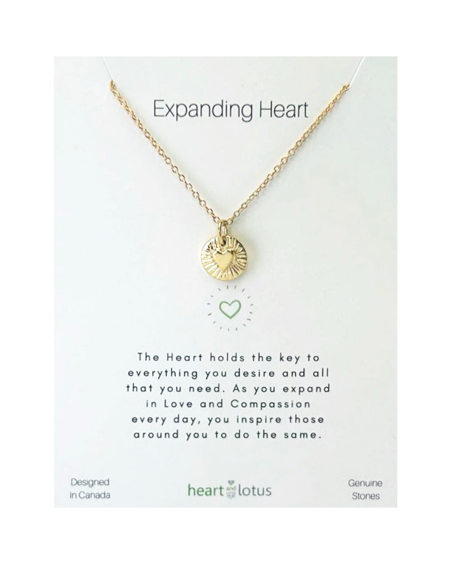 Expanding Heart Necklace 14K Gold Vermeil