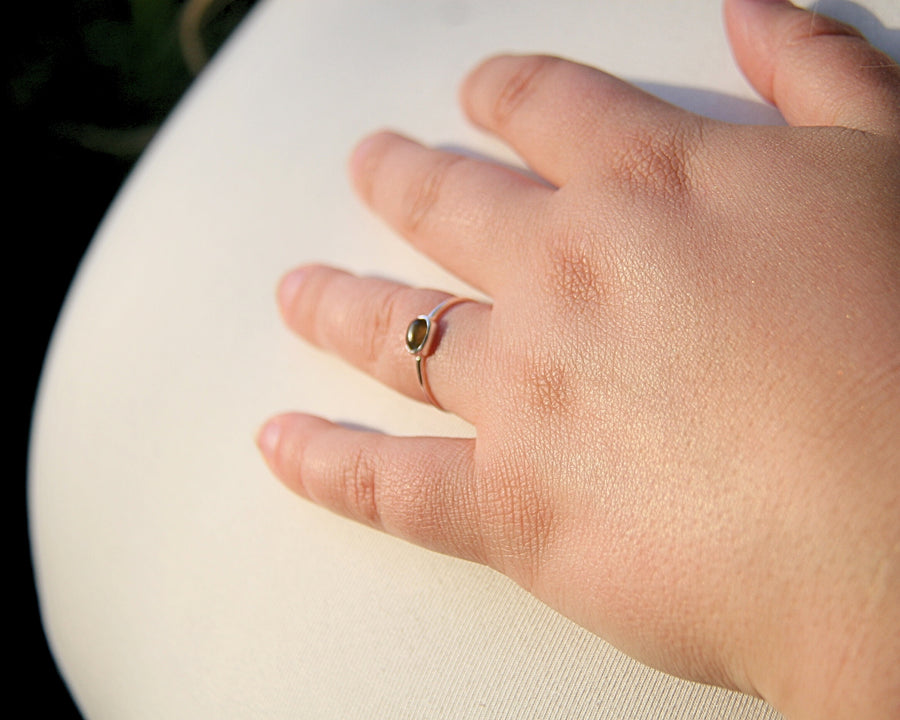 Moonstone Ring in Sterling Silver – Intuition & Balance