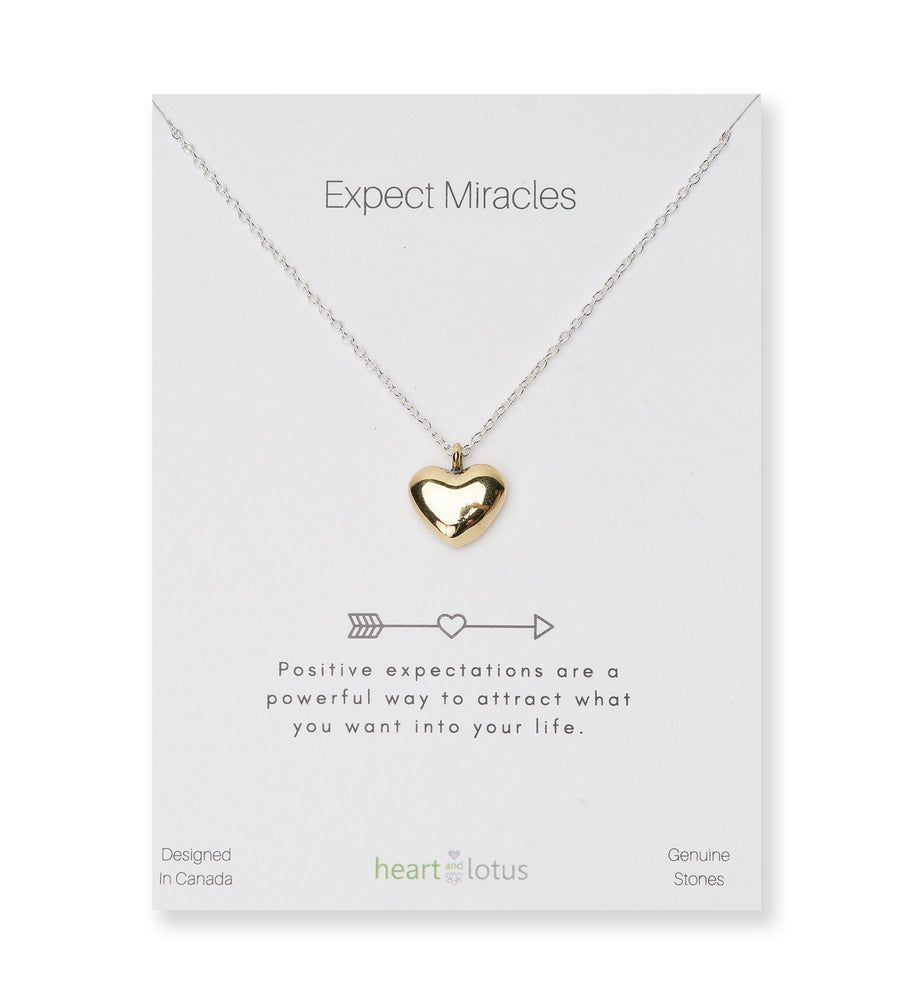 Expect Miracles Necklace 14K Gold Vermeil + Sterling Silver