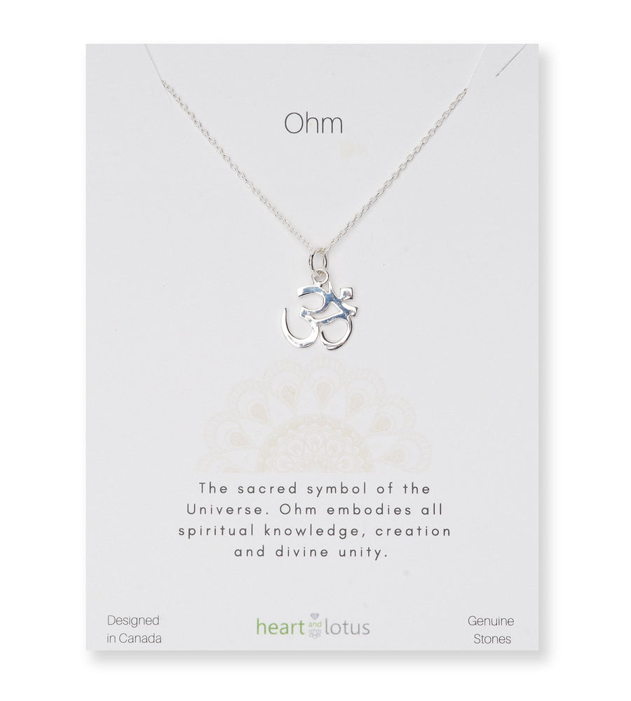 OHM Necklace Sterling Silver