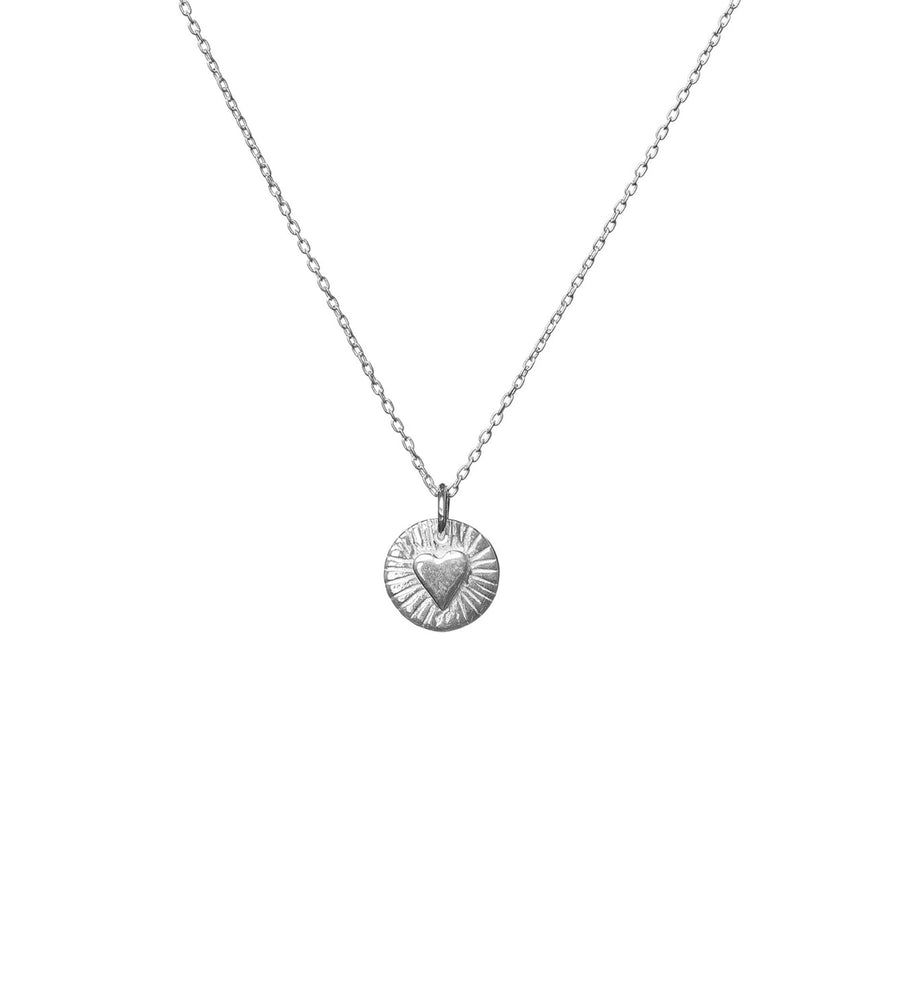 Expanding Heart Necklace Sterling Silver