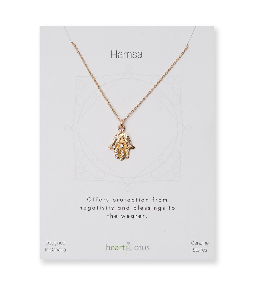 Hamsa Necklace Sterling Silver