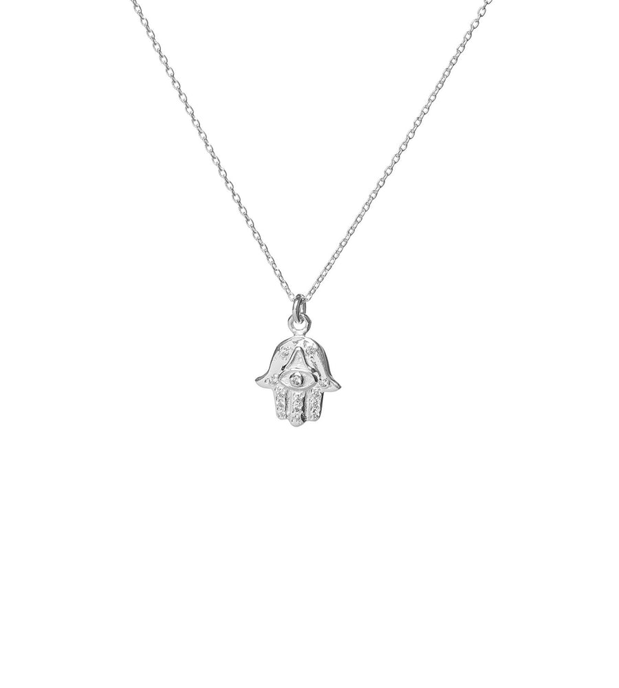 Hamsa Necklace Sterling Silver