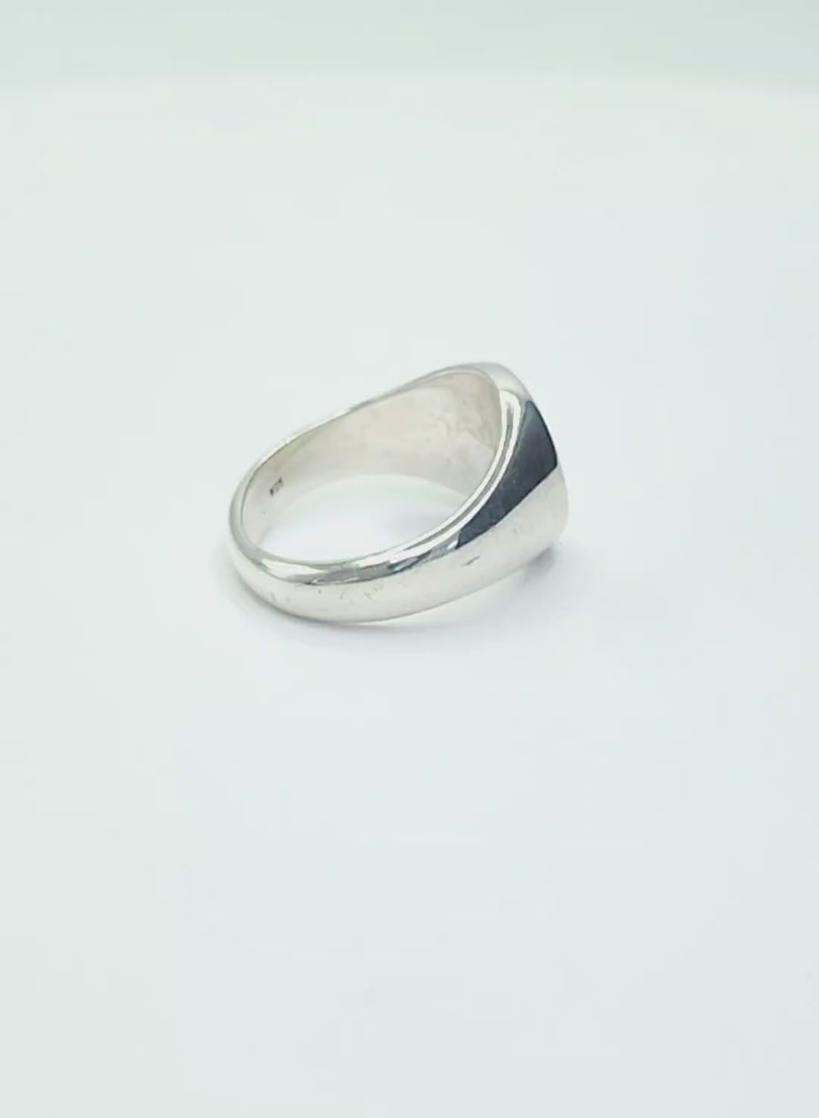 Bee Signet Ring in Sterling Silver – Community + Strength