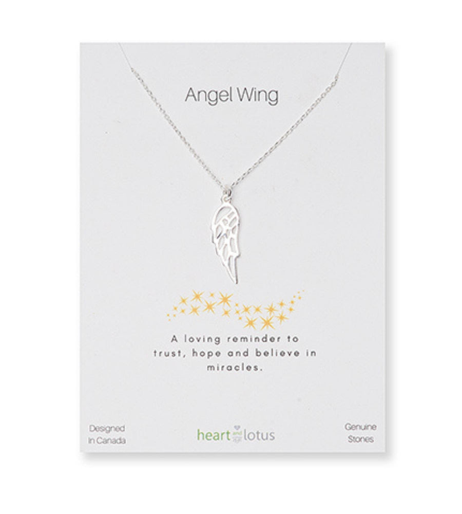 Angel Wing Necklace in Gold