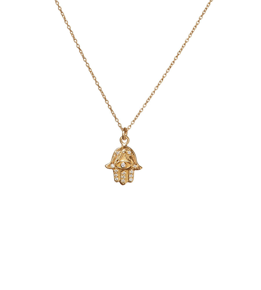 Hamsa Necklace 14K Gold Vermeil