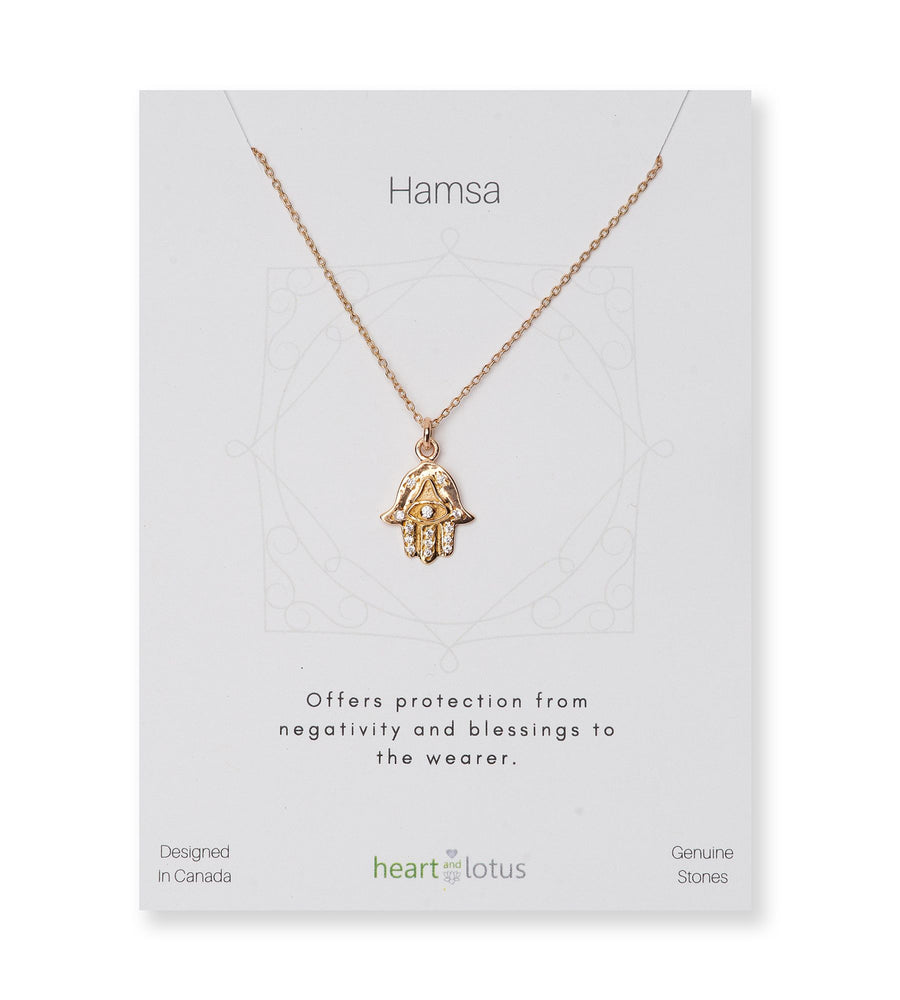 Hamsa Necklace 14K Gold Vermeil